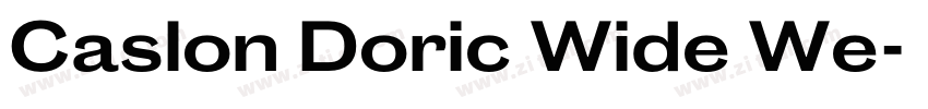 Caslon Doric Wide We字体转换